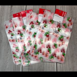 96 Valentine’s Day Favor Bags Resealable Food Safe Treats Baked Goods XOXO Croc